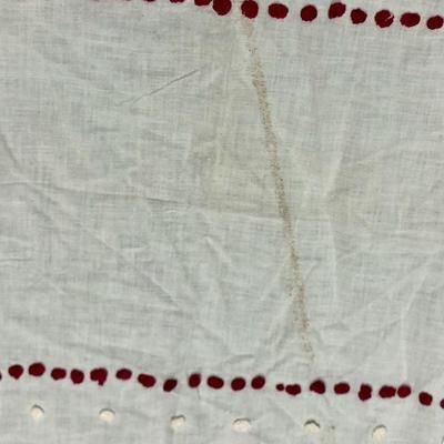 Vintage Handstitched Tablecloth