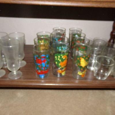 LOT 34  VARIOUS DRINKING GLASSES