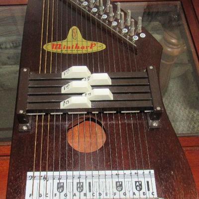 Lot 28- Vintage 1968 Walnut Mini Harp by Chromaharps with Instructions