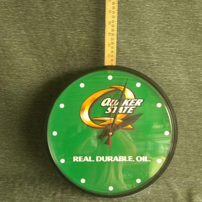 Quacker State Hanging Wall Clock