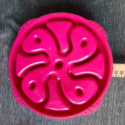 Pink food dish