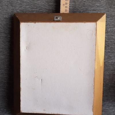 Gold frame print