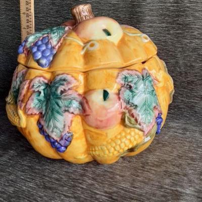 Fruit themed pumpkin shaped 