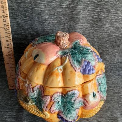 Fruit themed pumpkin shaped 