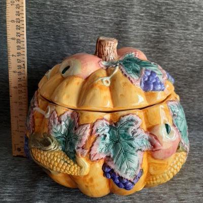 Fruit themed pumpkin shaped 