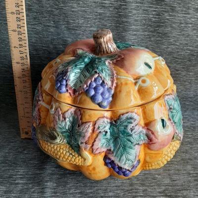 Fruit themed pumpkin shaped 