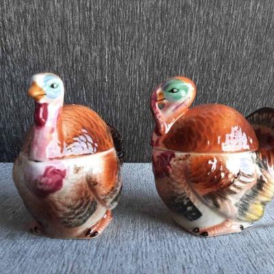 Vintage Turkey Salt & Pepper Shakers Made in Japan 