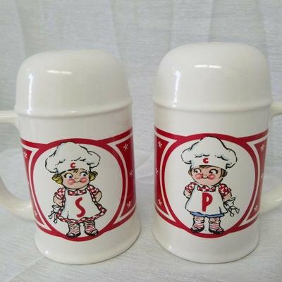 Salt and pepper shakers Campbell's soup