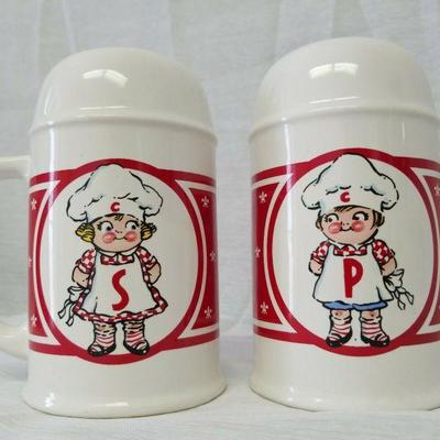 Salt and pepper shakers Campbell's soup