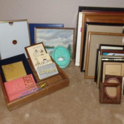 LOT43 PICTURE FRAMES, SMALL PHOTO ALBUMS  AND MORE