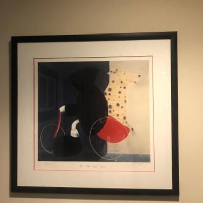 MacKenzie Thorpe â€œYou Only Need Loveâ€ Limited Edition Framed Lithograph