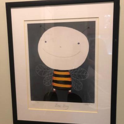 Mackenzie Thorpe “Bee Boy” Limited Edition Framed Lithograph