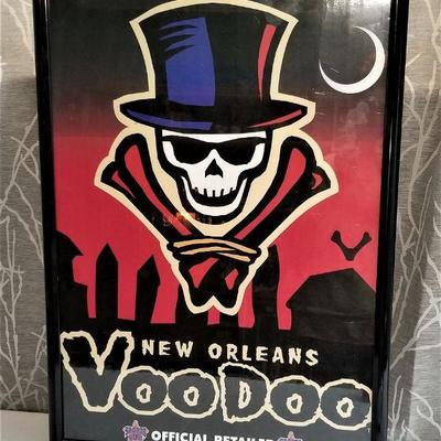 Lot #17  New Orleans Voodoo Retailers poster (framed)