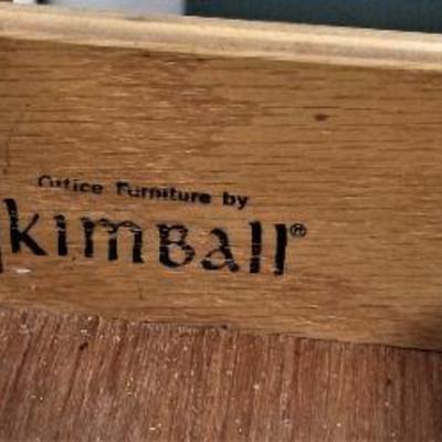 Lot #18  Mid Century Kimball Furniture Company Desk/Credenza