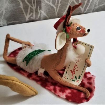 Lot #19  Vintage Annalee Christmas Lot - Reindeer, Mice, Angel
