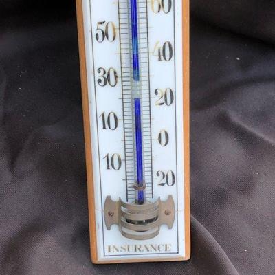 Lot #28; Vintage Advertising Insurance Barometer
