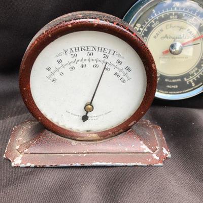 Lot #16; Lot of 3 Vintage Table Top Barometers