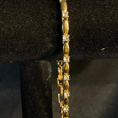 Avon Goldtone Cubic Zirconia Tennis Bracelet
