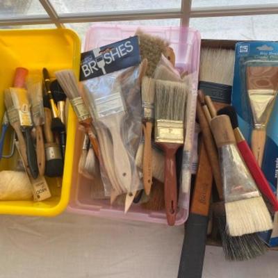 Lot # 955 Lot of 3 Boxes of Various Size Paintbrushes
