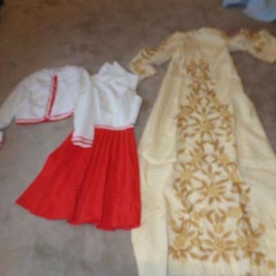 LOT 75  VINTAGE GOWNS AND DRESS