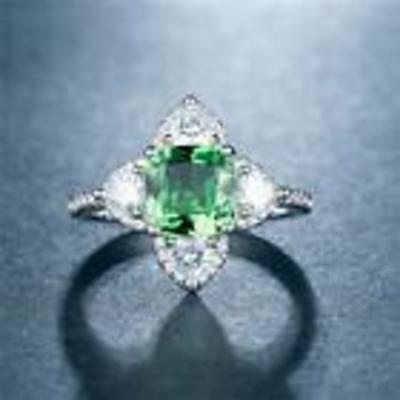 925 SILVER AND GEM RING