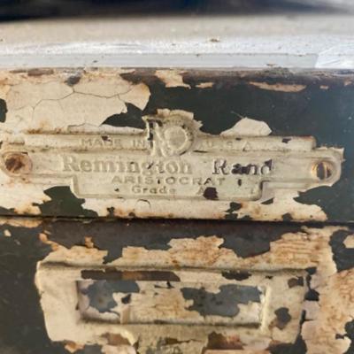 Lot # 975 Antique Remington Rand Aristocrat Metal Cabinet 