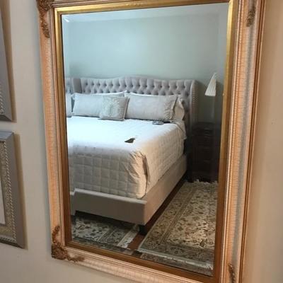 Gold Beveled Mirror