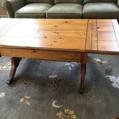 F7: Yorkshire Market by Broyhill Drop Leaf Coffee Table with 2 Drawers