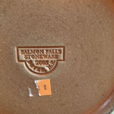 F15: Salmon Falls Stoneware Blueberry Vines Berry Bowl!