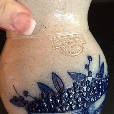 F19: Salmon Falls Stoneware Blueberry Vase