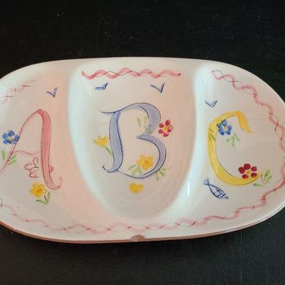 K13: Stengl Pottery ABC Dish