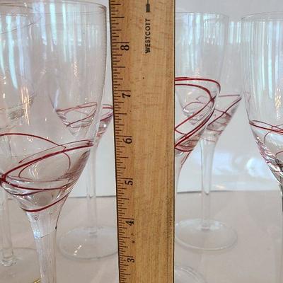 K14: Red and Gold Stemware
