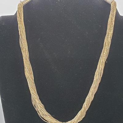J5:Multi strand Sterling Silver necklace