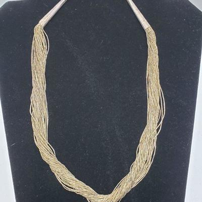 J5:Multi strand Sterling Silver necklace