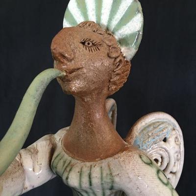 Rosemary Laughlin Bashor Figure Angel w/ Horn 20"H  Lot # 315