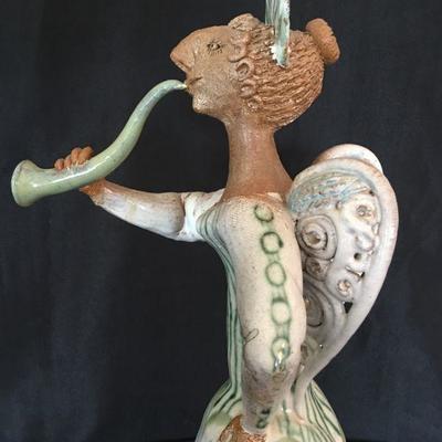 Rosemary Laughlin Bashor Figure Angel w/ Horn 20"H  Lot # 315