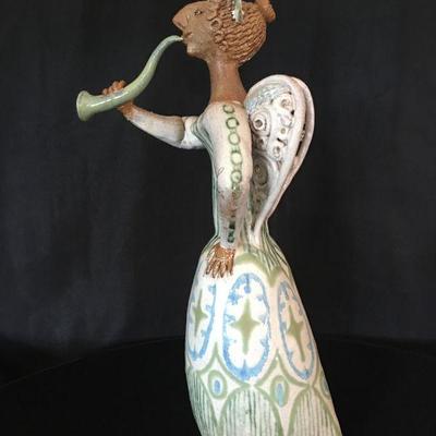 Rosemary Laughlin Bashor Figure Angel w/ Horn 20"H  Lot # 315