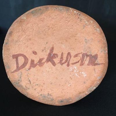 Dickerson Tube Vase pot local artist 16"H  Lot # 316