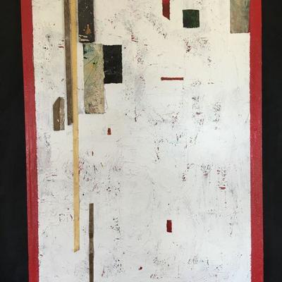 James Gross Mixed Media Painting - Smithsonian, MoMA, World Trade Center Collections  Lot # 321