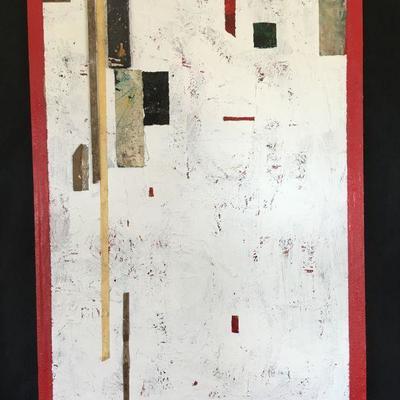James Gross Mixed Media Painting - Smithsonian, MoMA, World Trade Center Collections  Lot # 321