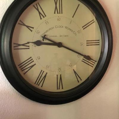 Edinburgh Clock Works Co Round Wall Clock