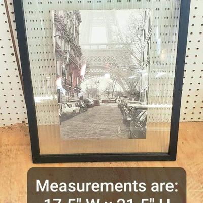 Framed Eiffel Tower Picture 