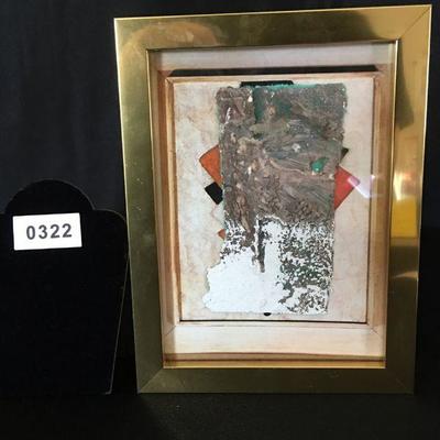 James Gross Mixed Media Collage "2001 The Forms" Lot # 322