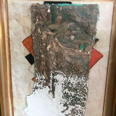 James Gross Mixed Media Collage "2001 The Forms" Lot # 322