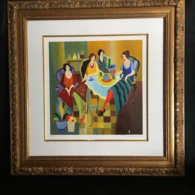 Itzchak Tarkay "Girls Club" 2013 Serigraph Signed Lot # 323