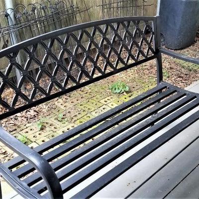 Lot #30  Cast Aluminum Garden/Patio Bench