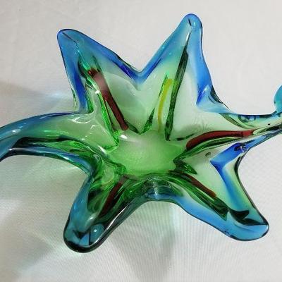 Lot #31  Mid-Century free form Glass bowl - probably Murano