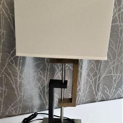Lot #36  Pair of Contemporary Table Lamps - very stylist