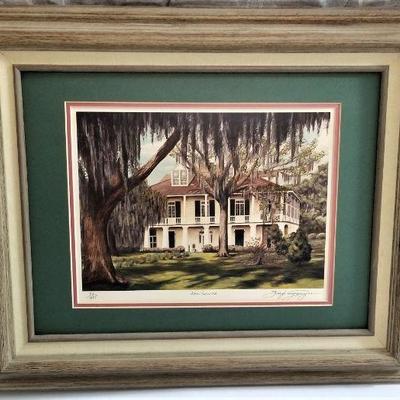 Lot #37  Brad Thompson signed/numbered print in frame
