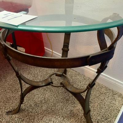 Lot 49 glass side table